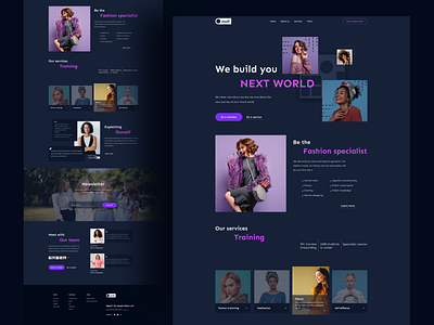 Landing page exploration on Women consulting firm ''Oaadi''