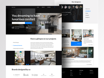 Landing page exploration on an interior designing company interior interior design interiordesign landing design landing page design landingpage ui ui ux ui design uidesign uiux user interface userinterface ux ux ui ux design uxdesign uxui web design webdesign