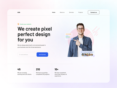 Landing page exploration on web agency