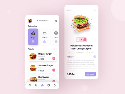 Food delivery mobile application branding burger app concept creative food delivery food delivery application food delivery service food order inspiration mobile mobile application new new worthy pizza app popular product design recipe app restaurant app user experience user flow user interface