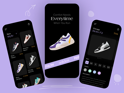 Shoe Store Mobile App android app app clean design ios app market market place mobile mobile app online shop shoe online store shoe shop ui uidesign ux