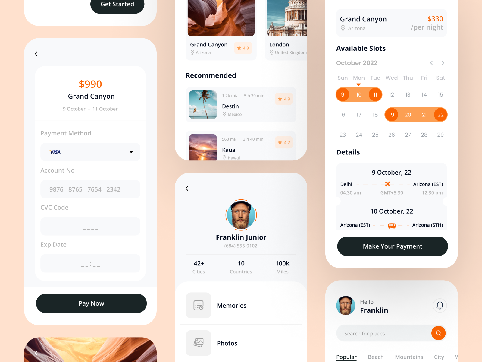 Travel Agency Mobile App by Thuhidul Islam for Mouse Potato Lab on Dribbble