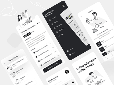 Online Course Mobile App design development following illustration iosdeveloper mobile mobileapp mvdevelopment new and noteworthy popular raisefunds startup ui ui ux ui design uidesign uiux ux uxdesign webappdevelopment