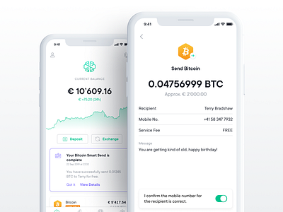 Send Bitcoin 🚀 android banking bitcoin crypto crypto currency exchange fintech investment ios metaverse mobile mobile app nft send send crypto transaction transfer ui web3