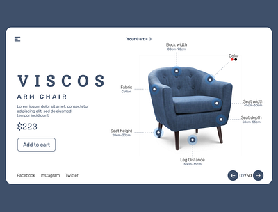 Furniture web shop landing page dailyui dailywebdesign design dessign shop uiinspiration uiux uiuxdesign uiuxdesigner webdesign website