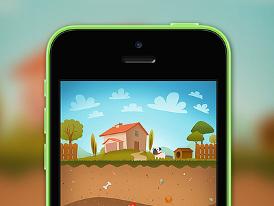 Dogs Game app art dog earth game illustration ios pet