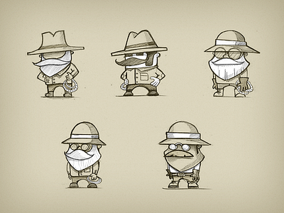 Old archeologist app application archeologist artifacts drawing game hat indiana jones old pencil sketch