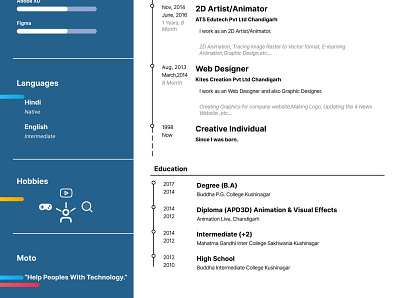 My CV 2nd half creative cv graphic design resume