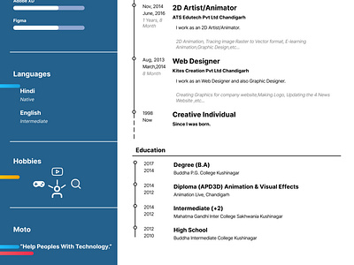 My CV 2nd half