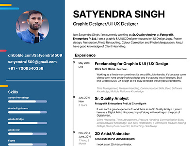 My CV 1st half creative cv graphic design resume