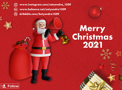 Merry Christmas 2021 2021 adobe photoshop graphic graphic design marry christmas photoshop satyendra1509