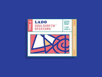 LADO Soulsurfing Sessions art branding design illustration illustrator logo type typography vector