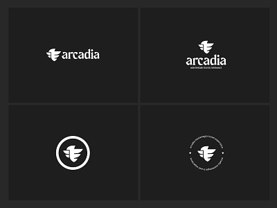 Arcadia logotype branding design logo