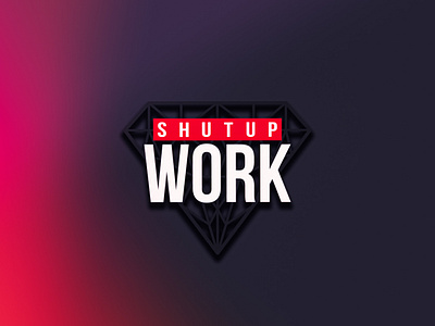 ShutupWork branding illustration logo vector