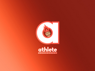 Athlete Development branding flat icon illustration logo vector