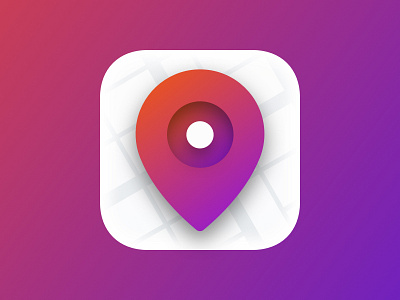 Dream Island App icon app city design icon ios iphone location map pin ui