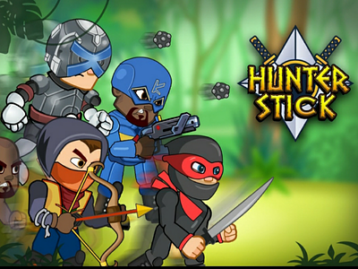 game banner hunter stick