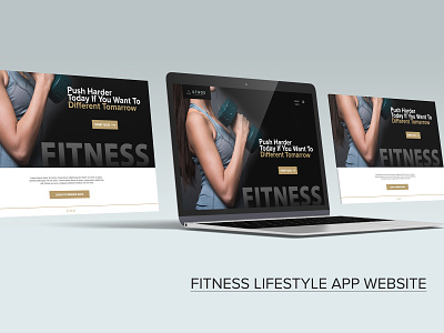 Fitness lifestyle app website