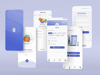 Split App 3d adobexd android animation apps branding figma game design graphic design icon design illustration logo motion graphics photoshop ui uiux vector web webdesigning xd