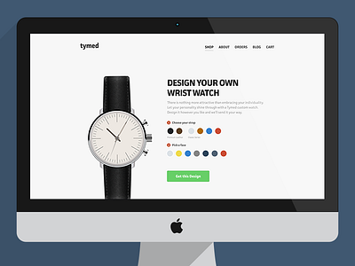 Tymed - An interactive online watch store