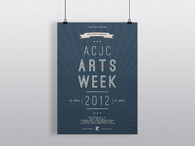 Arts Week Event Poster carnival event events graphic design poster print retro typography vintage