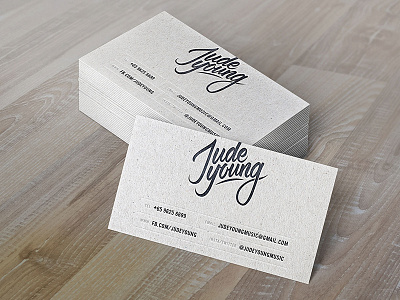 Name Card Design business card design letterpress minimalist musician name card print simple
