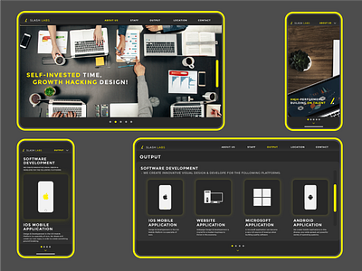 SLASH LABS - Website apple blackandwhite clean design concept dark mode design iphone mac typography ui uidesign uiux webapp