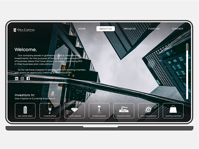 Oxa-Capital Web/AboutUs aboutus apple asset management clean design design gradient informational investment macbookpro stockimage typography ui webdesign website design