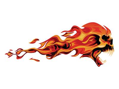 Burning Wild! adobe illustrator burning fierce fiery fire flame graphic design graphics illustration illustrator vector vector art vector design