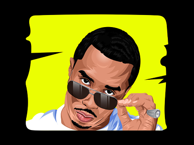 Vector Portrait - P. Diddy adobe illustrator graphic design graphics illustration illustrator music musician p diddy rapper rapstar sean combs singer vector vector art vector design