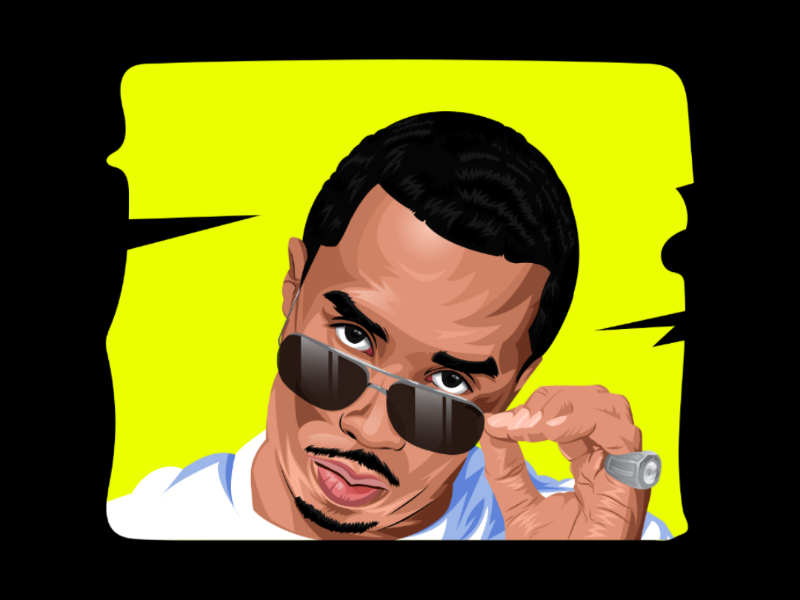 Vector Portrait - P. Diddy By Sameer Aly On Dribbble