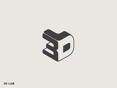 3D Lab logo 3d 3dprinter 3dprinting branding logo logodesign logotype