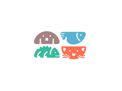 animal pictograms for logo