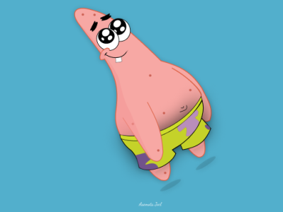 Illustration - Patrick animated cartoon figma illustration spongebob squarepants