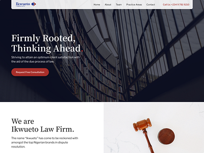 Ikwueto Law Firm dailyui ui website design