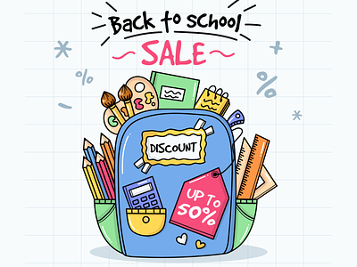 back to school illustration