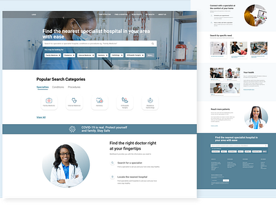 Medical Website Landing page