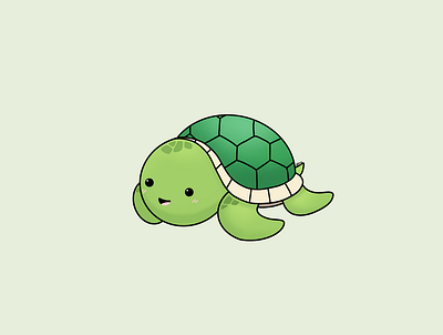 Cute turtle illustration animal illustration procreate turtle