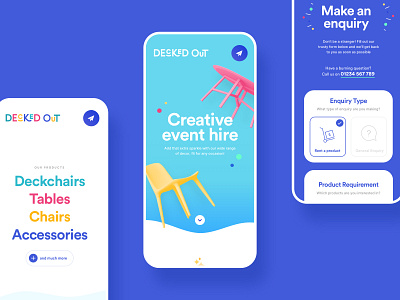 "Decked Out" Playful Landing Page