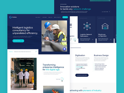 Tokema - Corporate Landing Page b2b branding clean component design corporate cotype cotype digital transformation icon layout logistics minimal product design strategy typogaphy ui ux web website