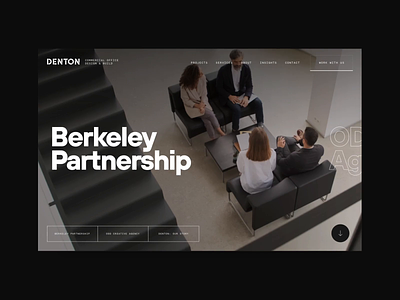 Denton - Hero Concept aftereffects interior interior design minimal motion sketch transition typography ui ux video webdesign