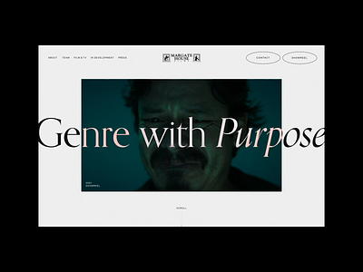 Margate House Films - Preloader branding clean film layout minimal motion netflix portfolio sketch typography ui website