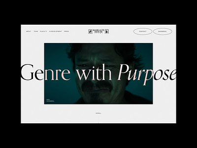 Margate House Films - Preloader branding clean film layout minimal motion netflix portfolio sketch typography ui website