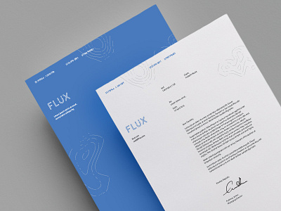 Flux Branding branding identity logo music portfolio print vector