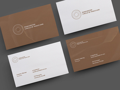 Manchester Circle of Magicians Branding branding business cards independent logo magic print typography