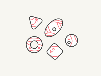 Makin' Shapes circle illustration minimal pattern rocks shapes triangle