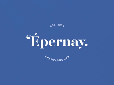 Épernay Branding bar branding champagne french illustration leeds logo type