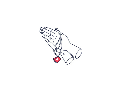 Praying For Likes hands icon illustration instagram like line photography pray