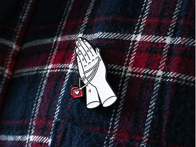 Praying For Likes Enamel Pin!