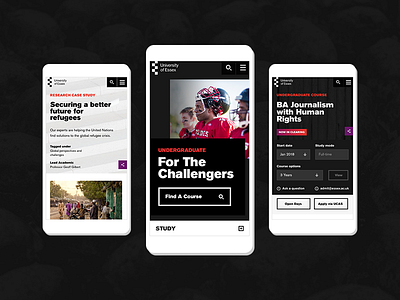 University of Essex - Mobile Designs.